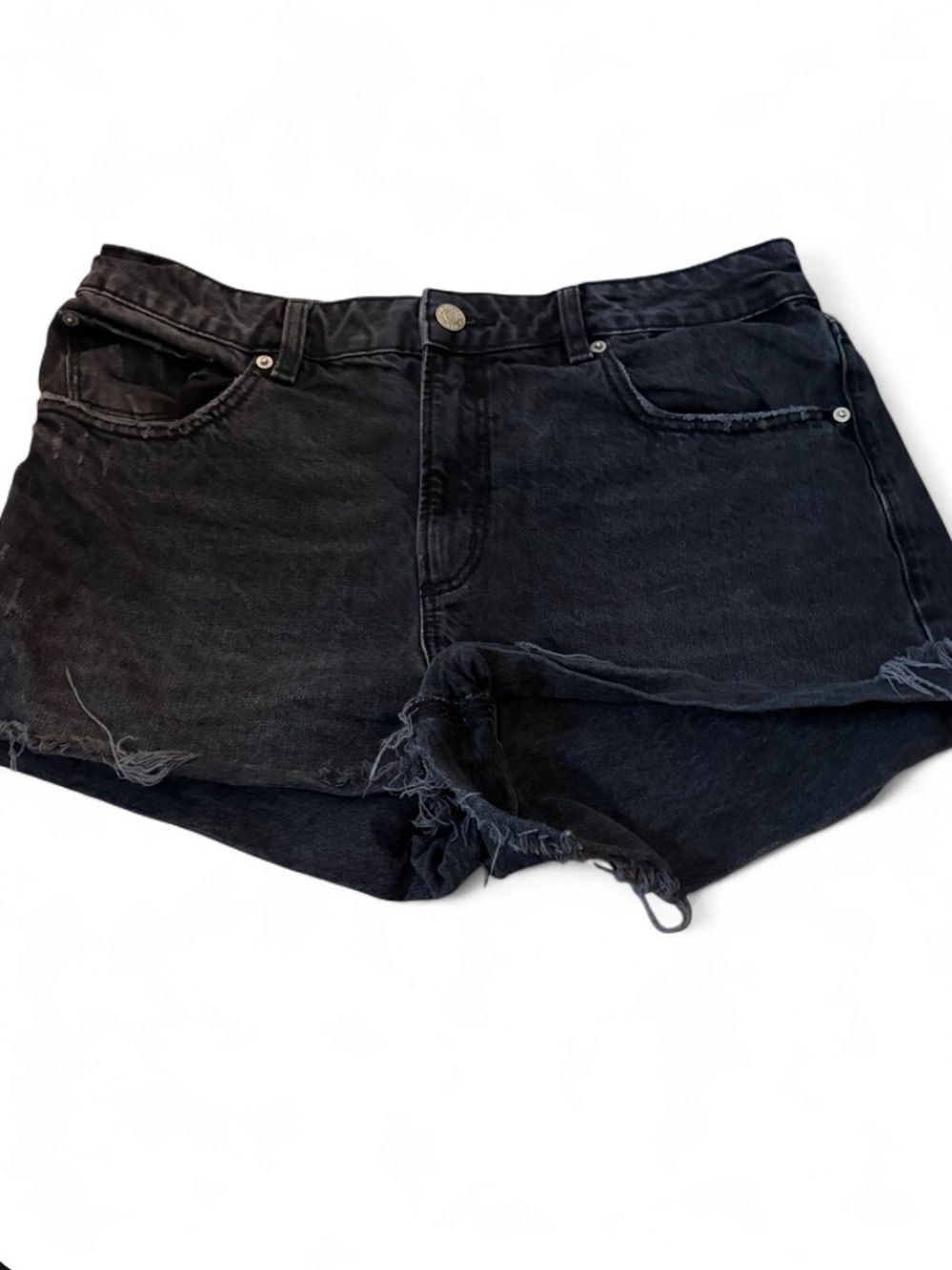 Garage Black Distressed Denim Cutoff Shorts
